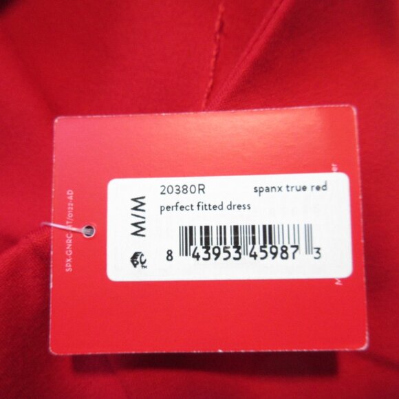 NWT Spanx 20380R The Perfect Fitted Sheath in True Red Ponte Sleeveless Dress M - Picture 2 of 6